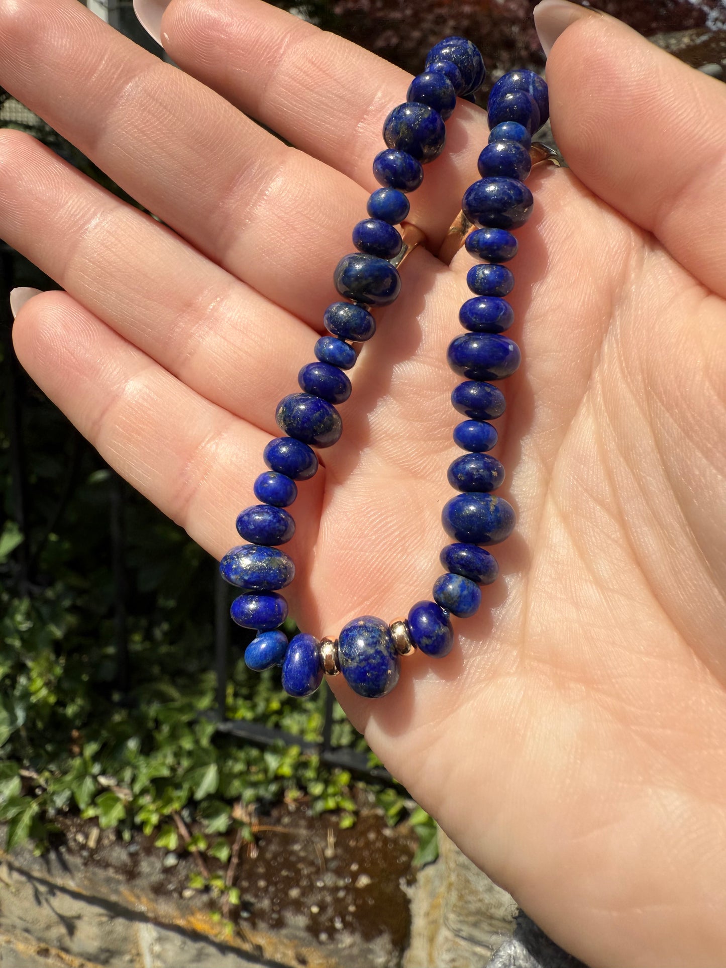 Lapis & Gold Necklace