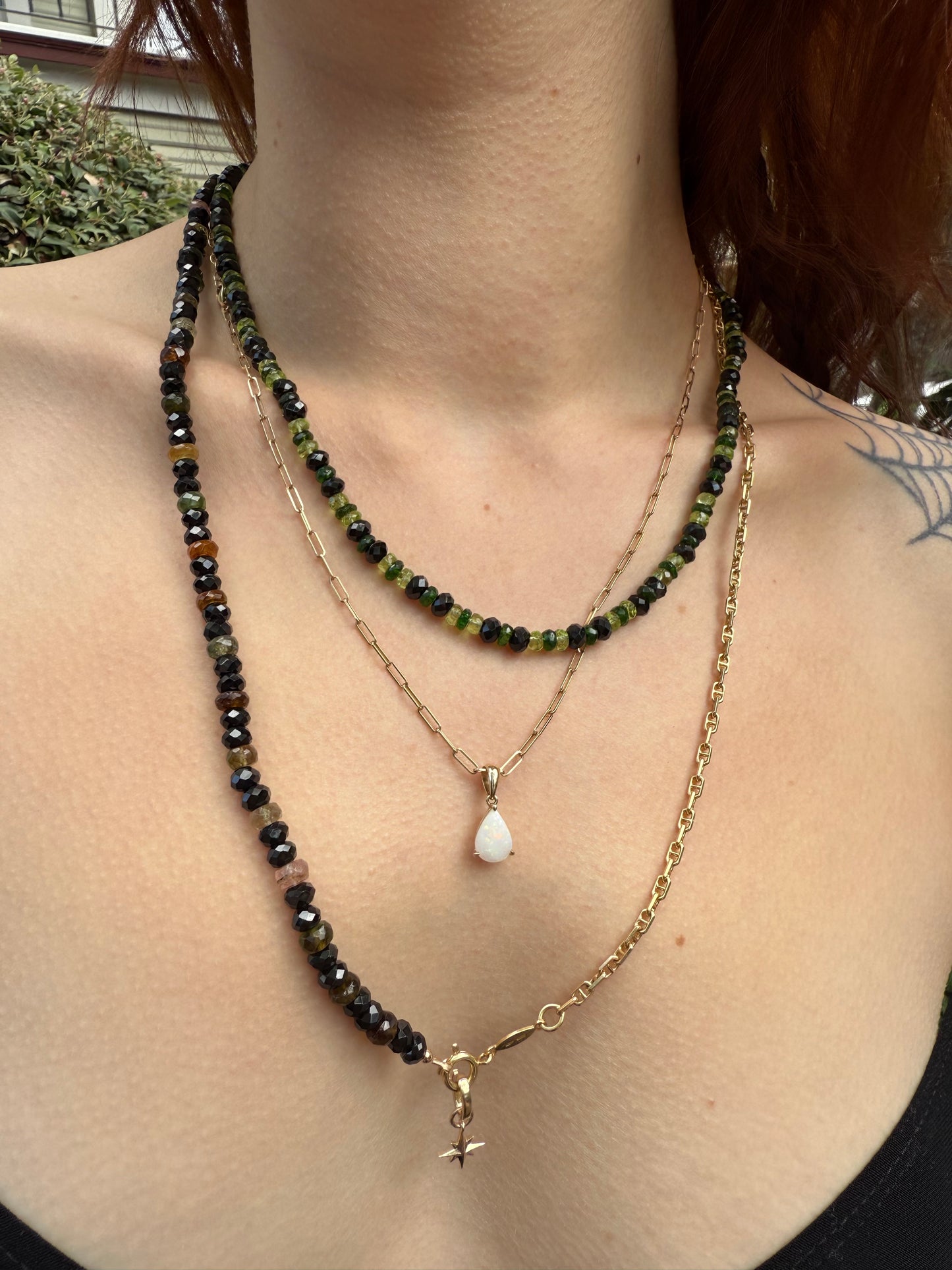 Gold & Green Necklace