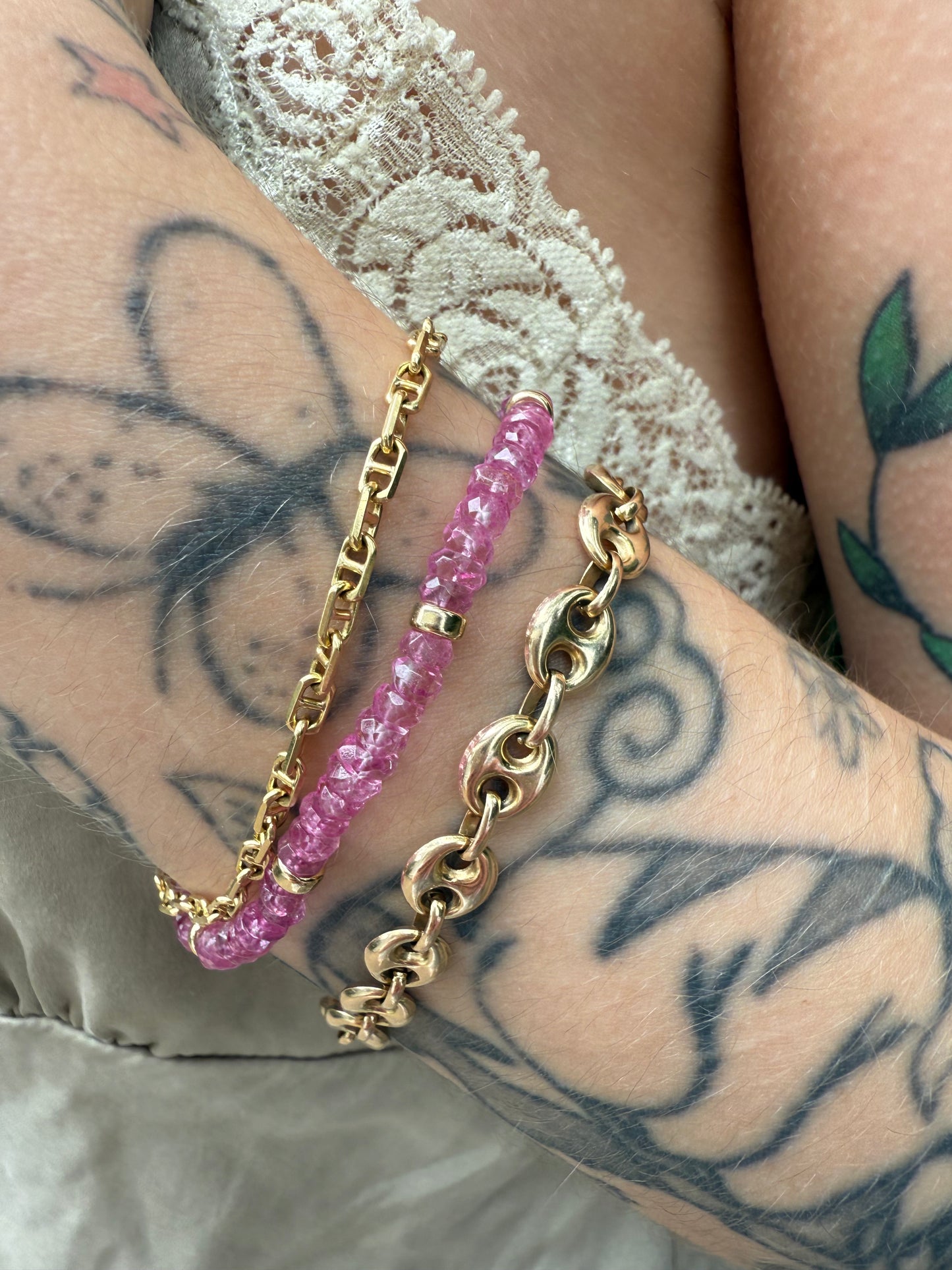 Pink Topaz Bracelet