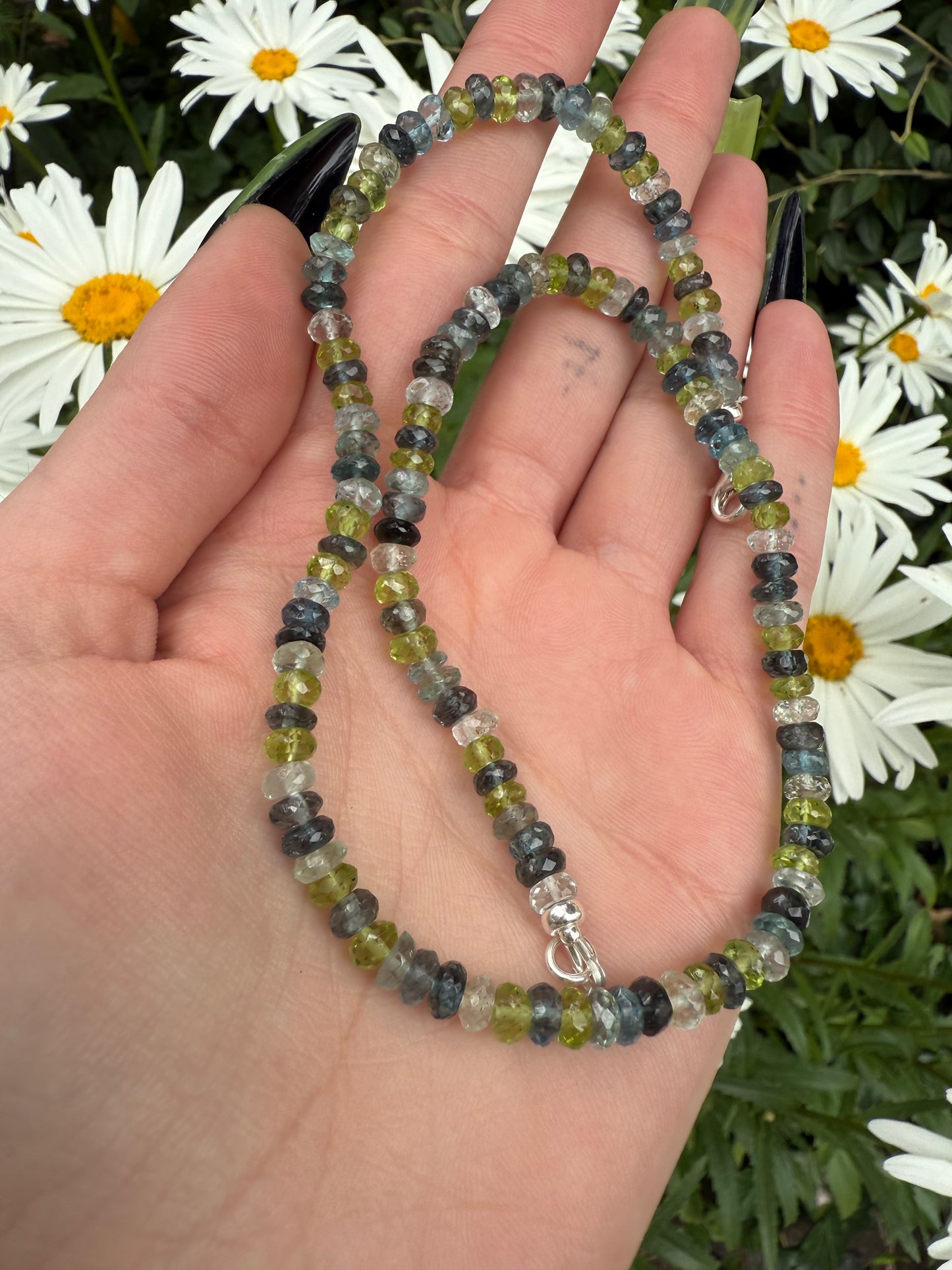 Peridot and Moss Aquamarine Necklace