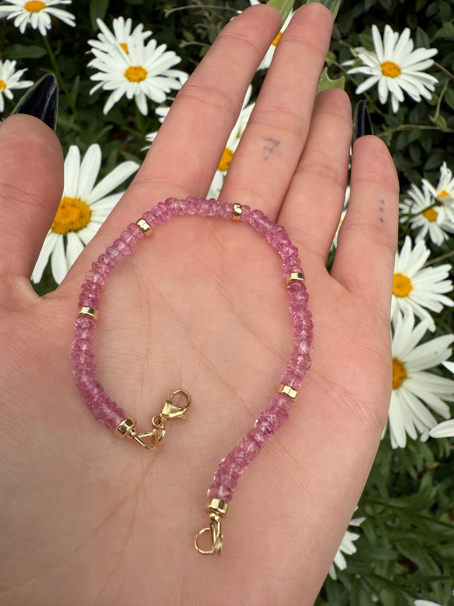 Pink Topaz Bracelet