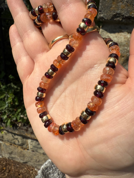 Sunset Snake Necklace