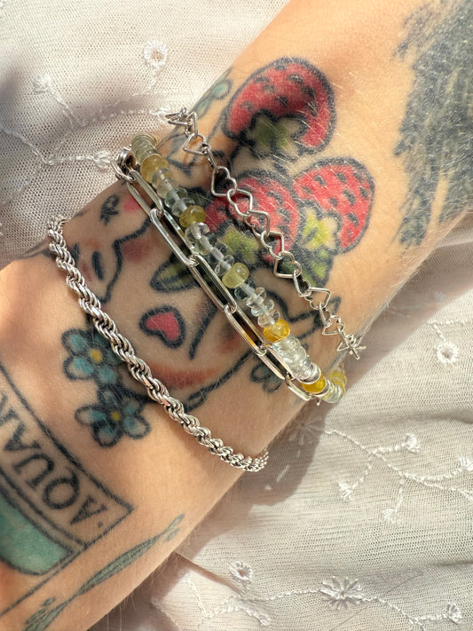 Sapphire and beryl bracelet