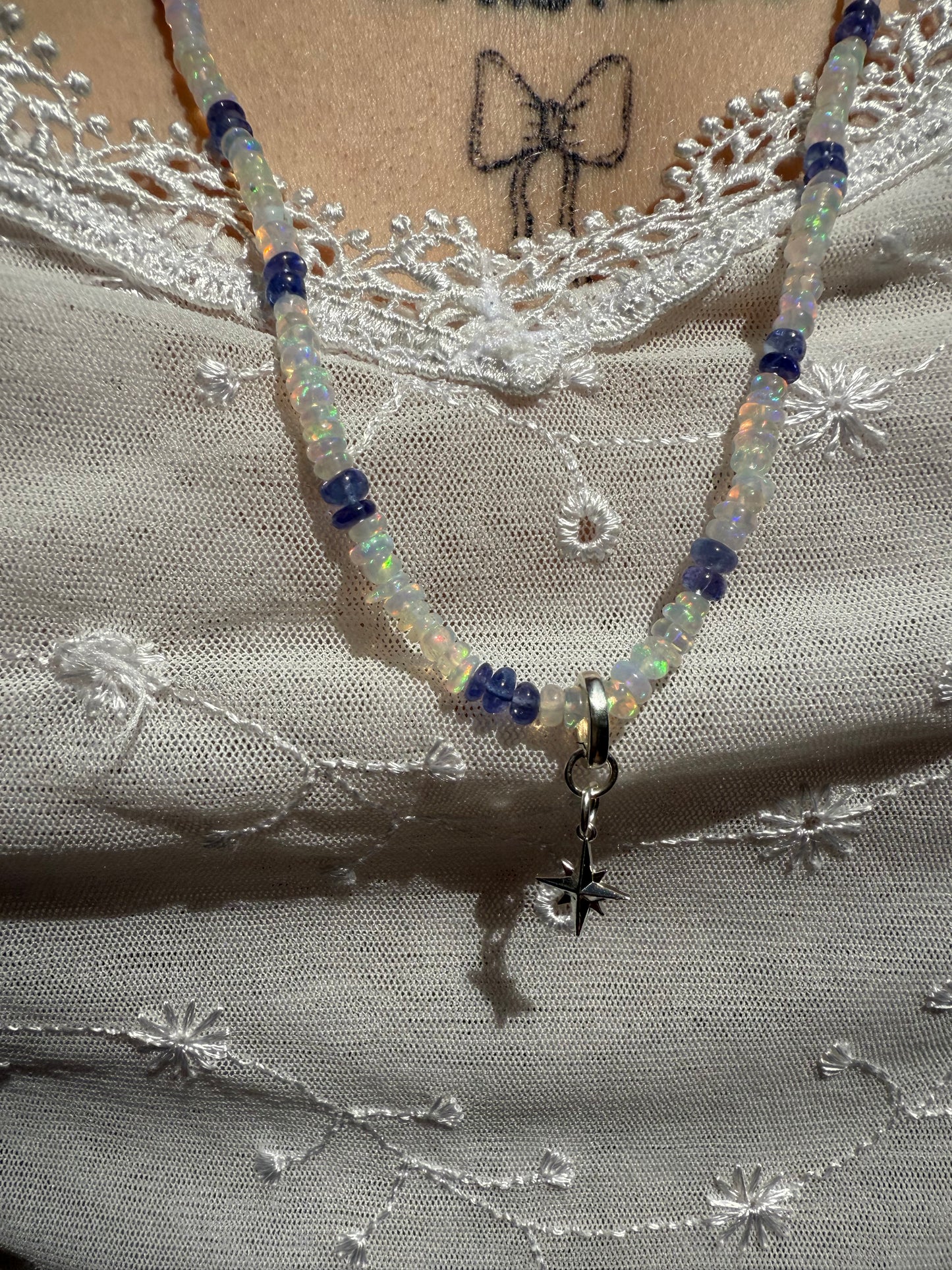 Opal and Tanzanite Necklace