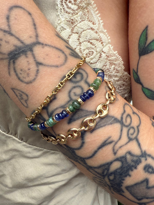 Sapphire and Emerald Bracelet