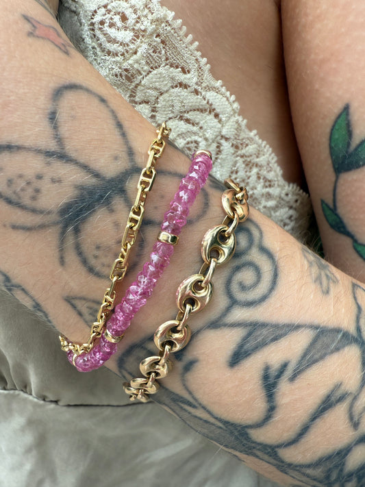 Pink Topaz Bracelet