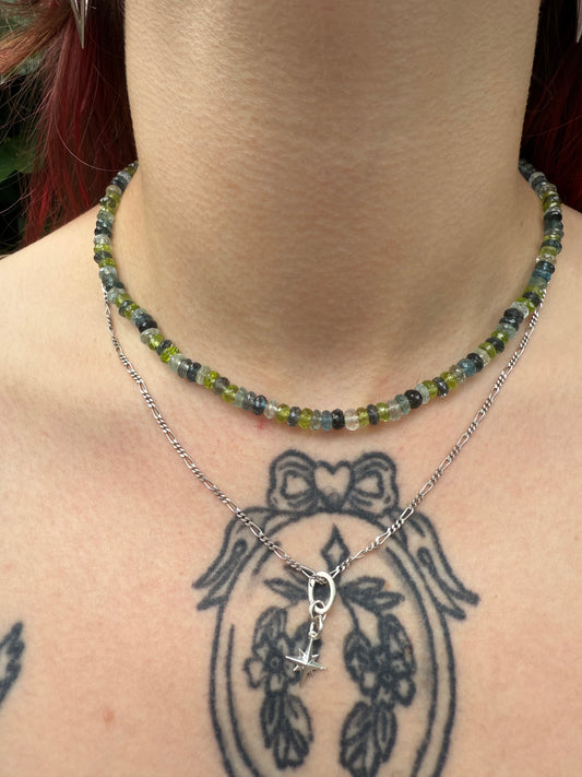 Peridot and Moss Aquamarine Necklace