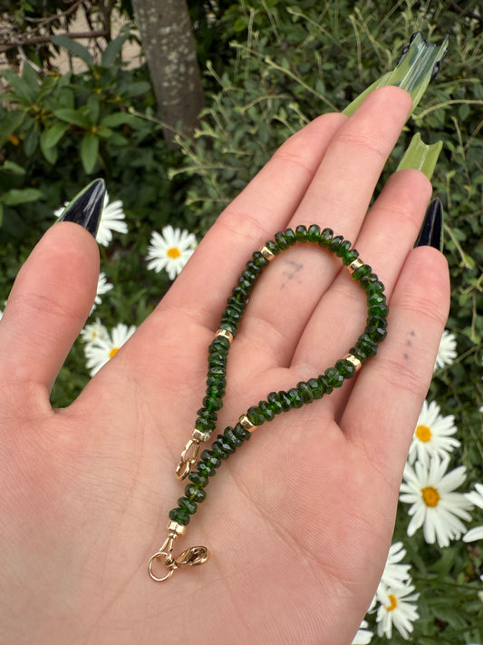 Chrome Diopside Bracelet