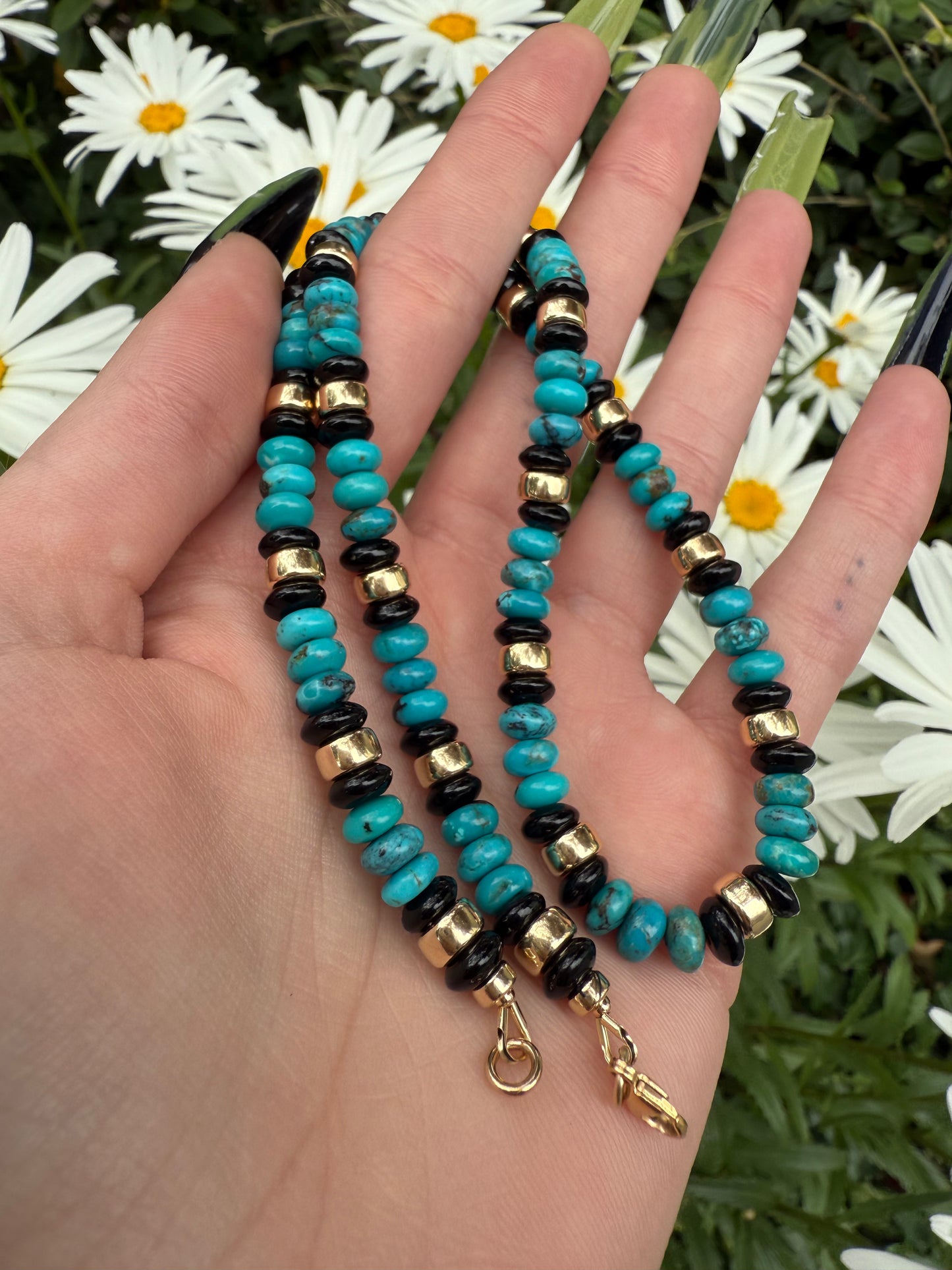 Onyx and Turquoise Necklace